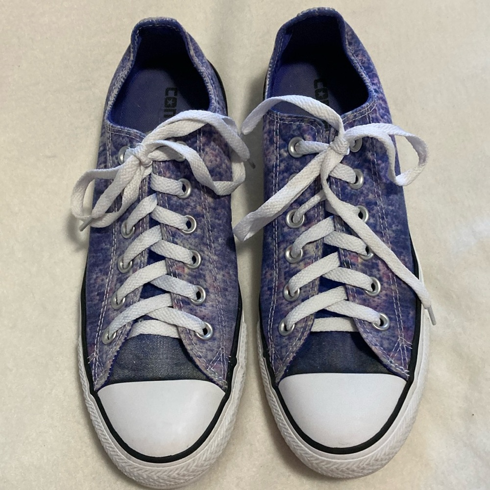 Converse All Star Purple Tie-Dye Like Women’s Canvas Sneakers - Size 9